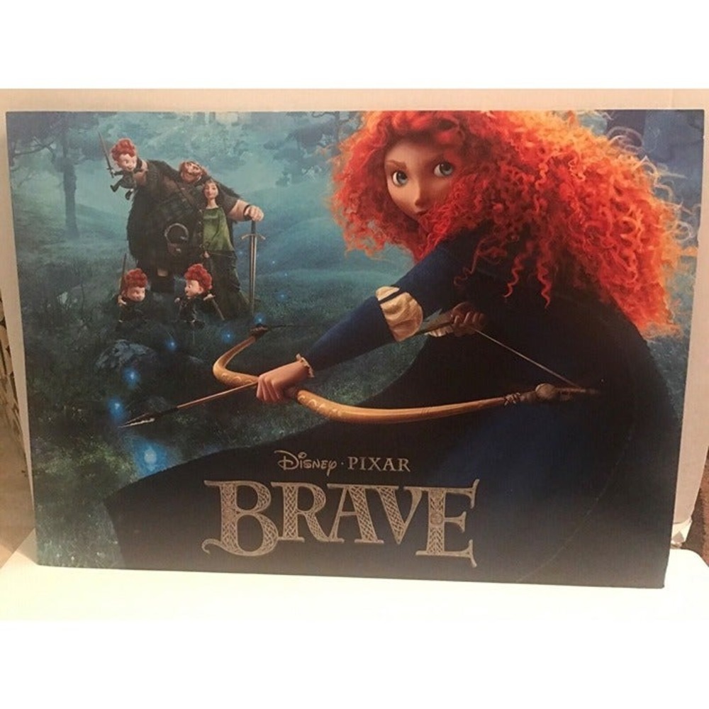 Disney Pixar Brave 2012 Exclusive Commemorative Lithograph Set of 4 with Folder